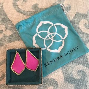 Gorgeous Magenta Alexandra Kendra Scott earrings